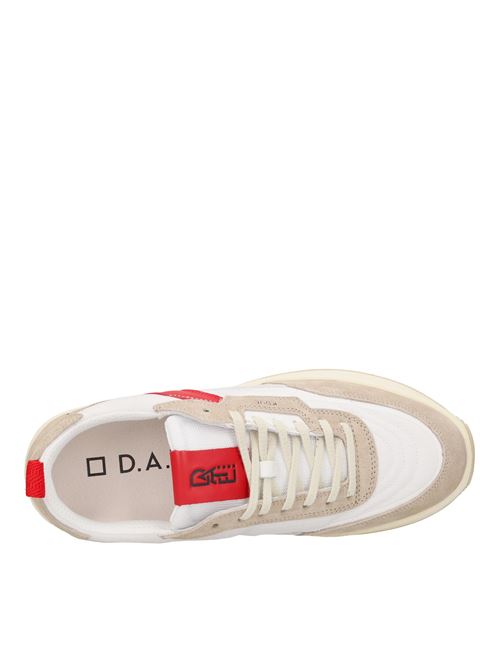 Sneakers in tessuto e camoscio D.A.T.E. | KDUE RIPSTOPBIANCO